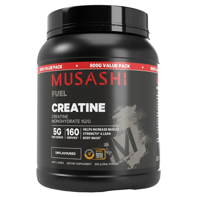 Musashi Fuel Creatine, unflavoured, 800 g retail value pack