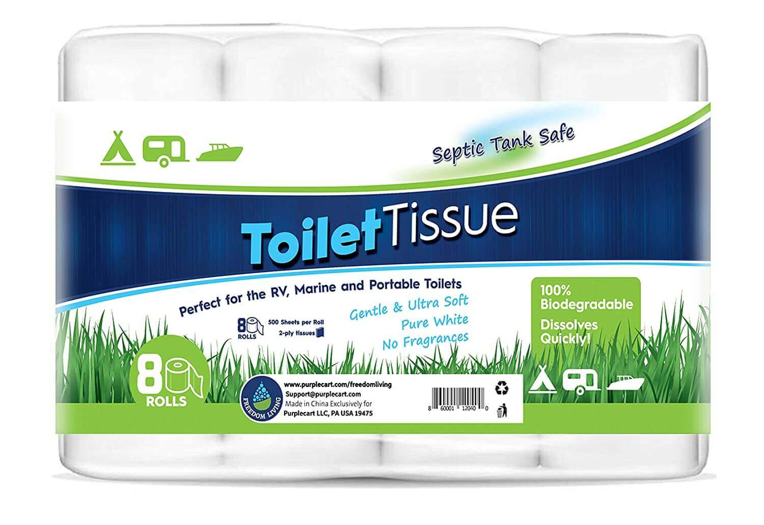 Freedom Living RV Septic Safe Toilet Paper
