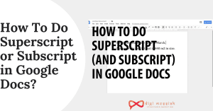 How To Do Superscript or Subscript in Google Docs