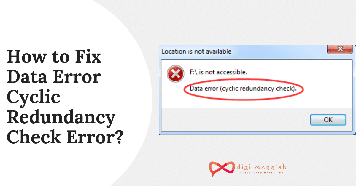 How to Fix Data Error Cyclic Redundancy Check Error