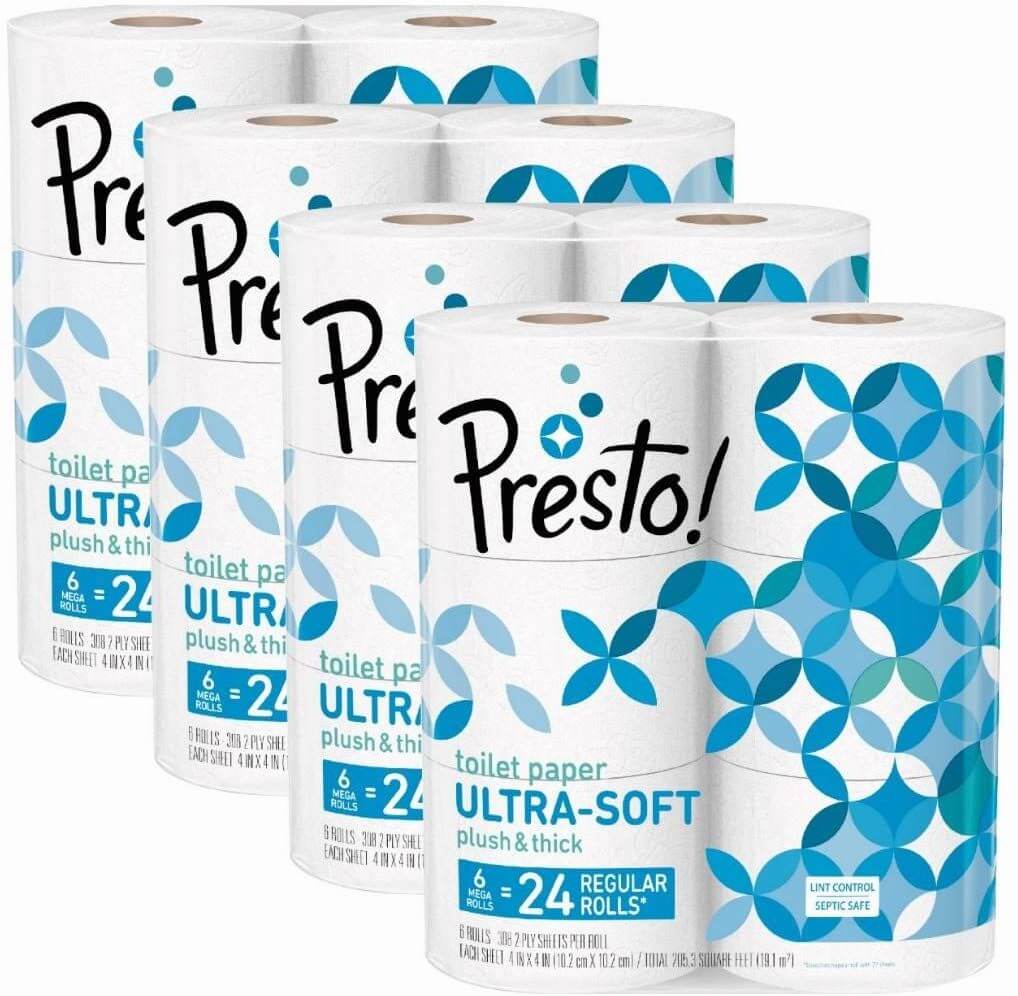 Presto Ultra Soft Septic Safe Toilet Paper