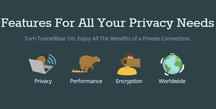 Tunnel Bear VPN - Features