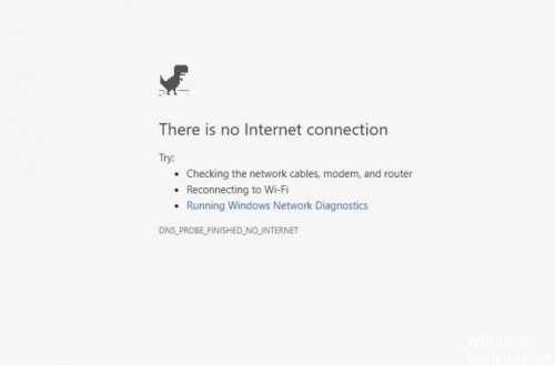 fix dns_probe_finished_no_internet