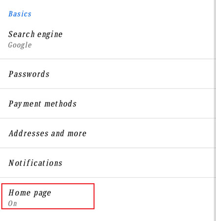set default homepage on google chrome 1