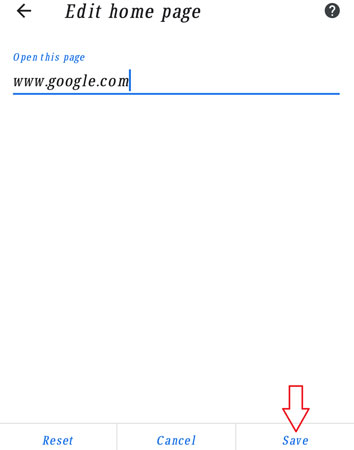 set default homepage on google chrome 3 