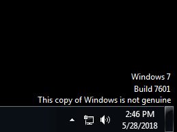 this copy of windows is not genuine 